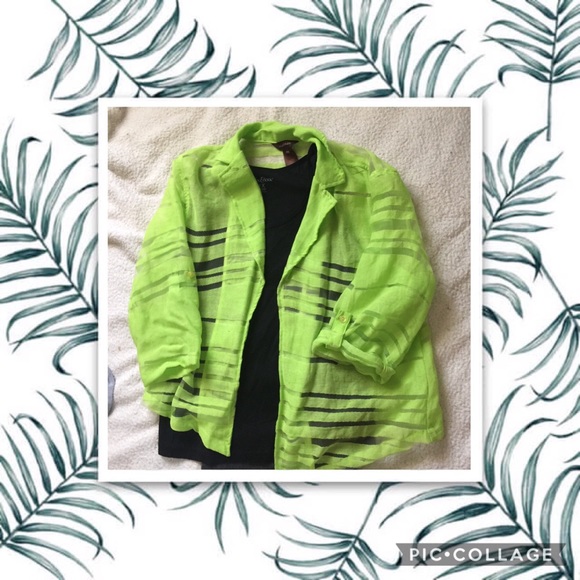 Neon green with see thru design. - Picture 2 of 2